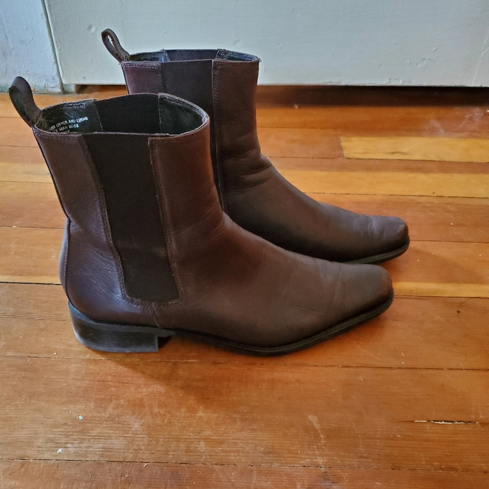 Italian leather ankle boots
